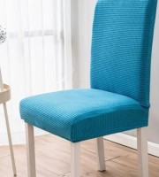 6 Pcs Sky Blue Color Honeycomb Chair Cover