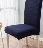 6 Pcs Navy Blue Color Honeycomb Chair Cover
